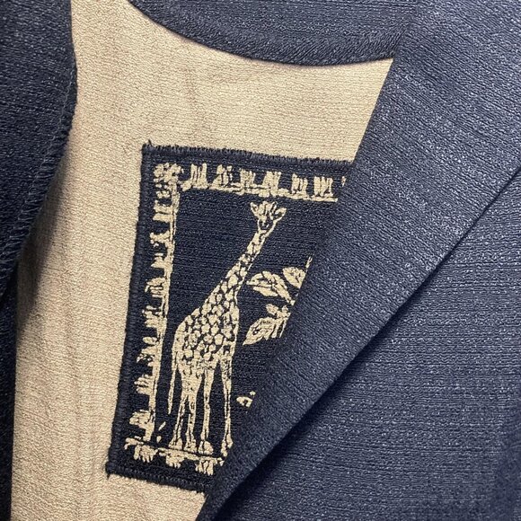 Alfred Dunner 2 Pc Blouse Skirt Set Womens 16/18 Black Giraffe Print Maxi USA - Picture 10 of 13